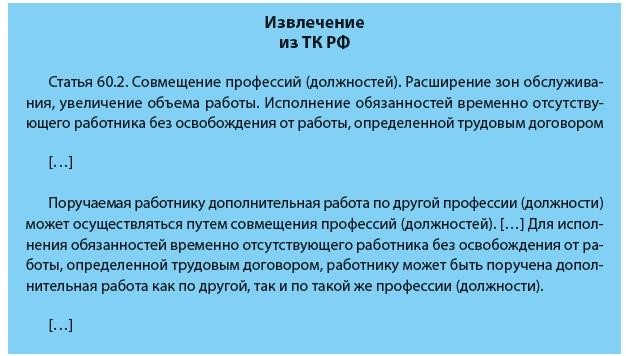 Выдержки из Трудового кодекса Российской Федерации