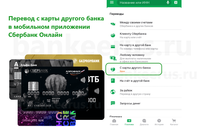 О вариантах перевода денег с другого банка на карту Сбербанка